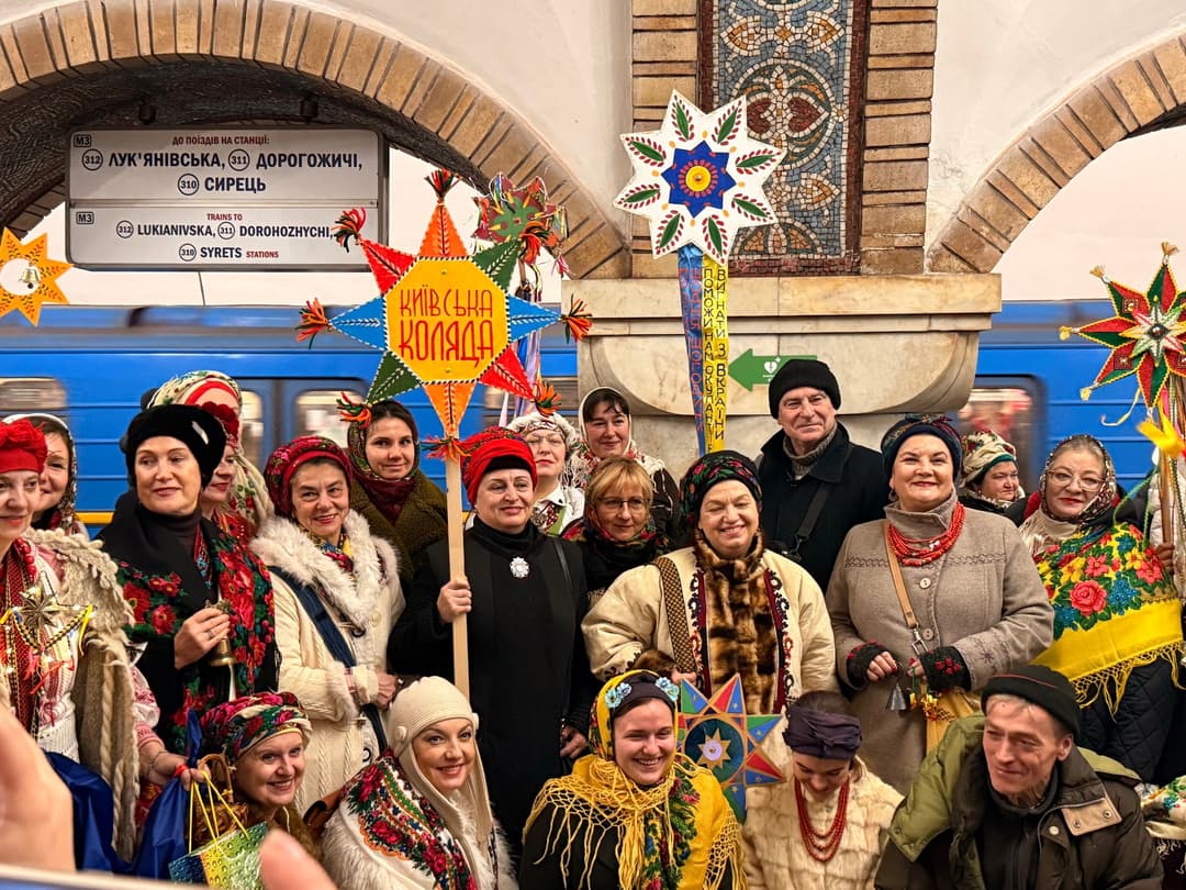 У столичній підземці  лунала «Київська коляда» 
