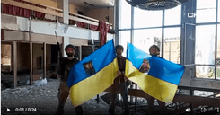 Бійці "Скелі" зняли відео із прапорами у Костянтинівці, а потім потрапили в полон до росіян