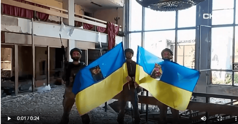 Бійці "Скелі" зняли відео із прапорами у Костянтинівці, а потім потрапили в полон до росіян